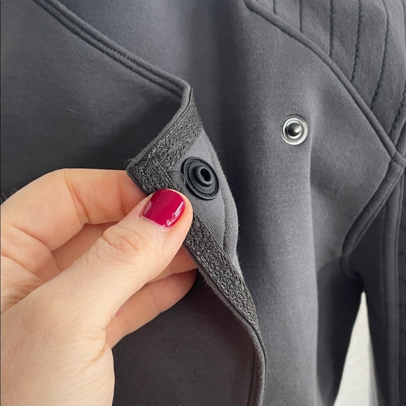 5.11 Tactical Jacket Audrey Coverup Grey Medium Long-Sleeve Wrap Coat - Picture 9 of 14